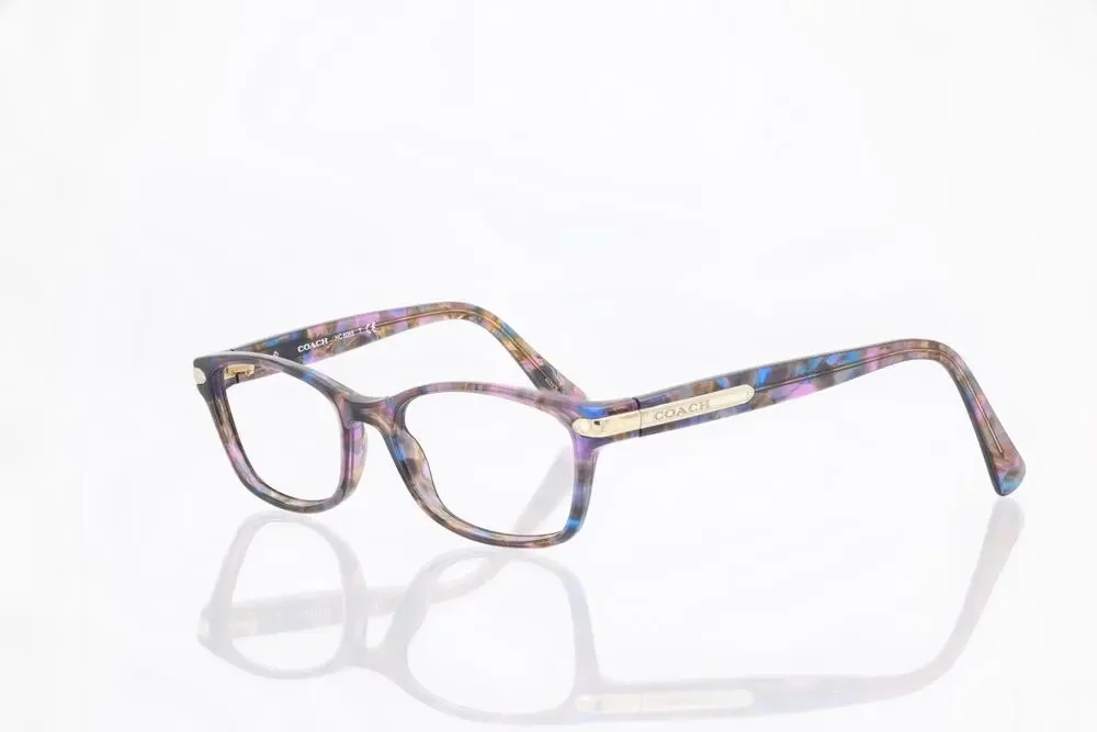 Coach HC 6065 5288 (Confetti Purple) 49-17-135mm Eyeglasses FRAMES ONLY - GOOD